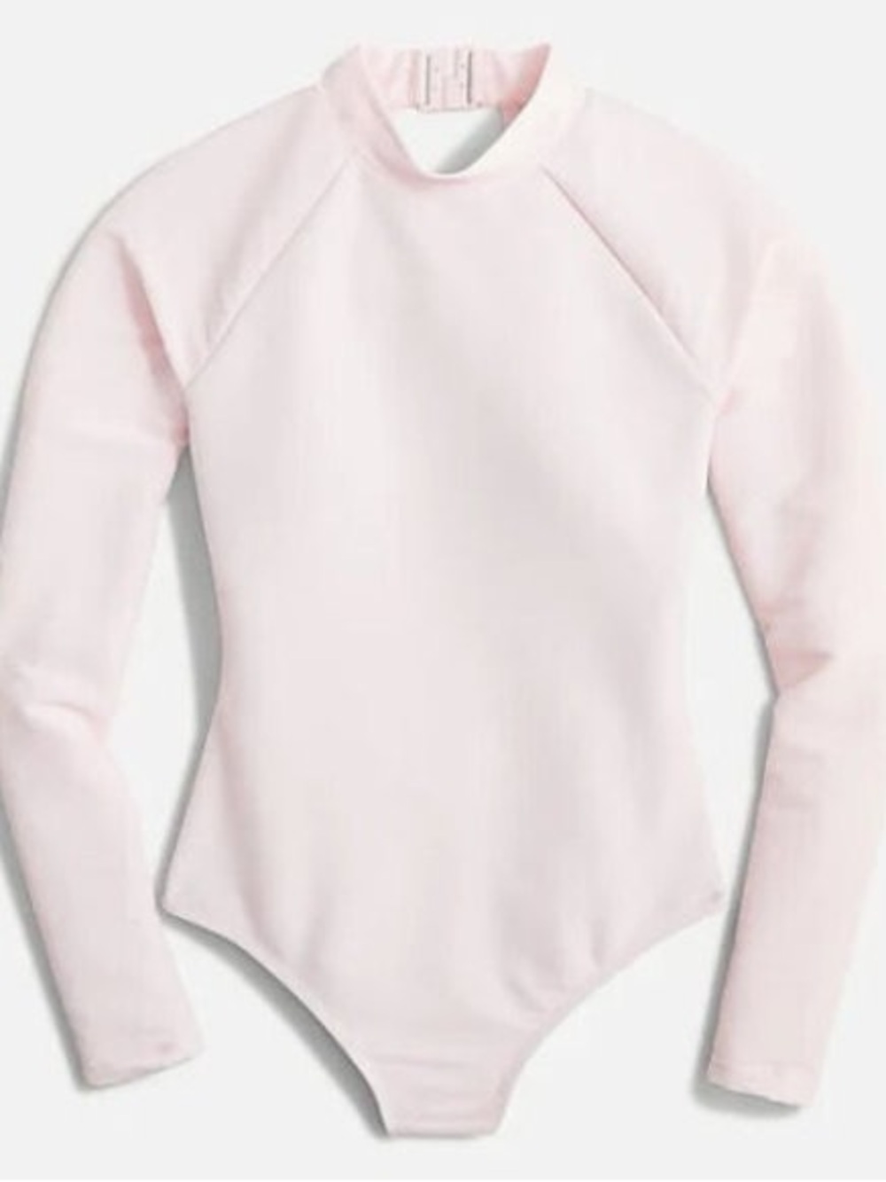 J. Crew Peach and Pale Pink Rash Guard One-Piece Swimsuit